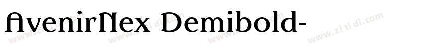 AvenirNex Demibold字体转换